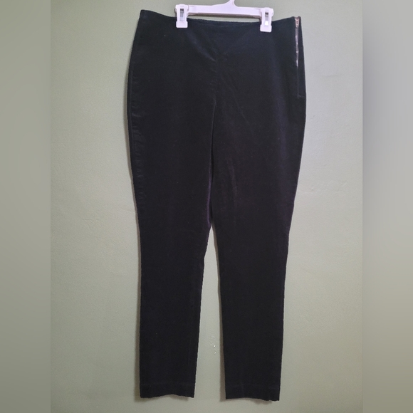 J. Peterman Pants - J. Peterman Black Velvet Pants – Size 12